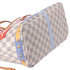 Louis Vuitton Neverfull MM Summer Truck Tote Bag N41065 Azur Damier Canvas